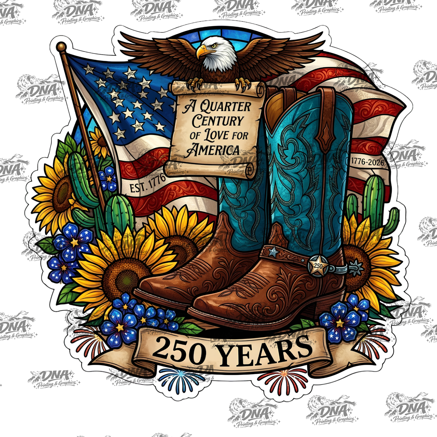 Cowboy Boots n 4th of July DTFs